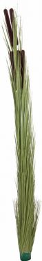Europalms Reed grass with cattails,light green, artificial, 152cm