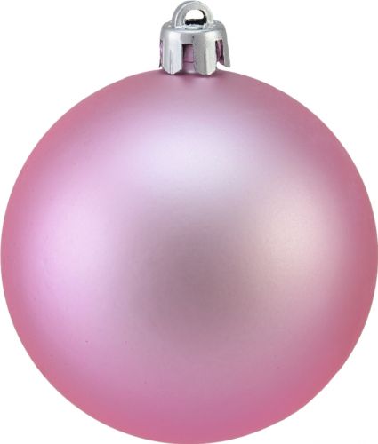 Europalms Deco Ball 7cm, pink, matt 6x