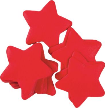 TCM FX Slowfall Confetti Stars 55x55mm, red, 1kg