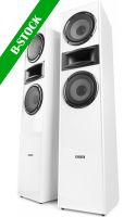 Hi-Fi Speakers, SHF700W Tower Speaker Set 2x 6.5” White "B-STOCK"