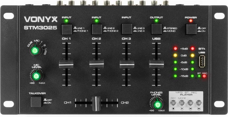 STM3025 7-kanals mikser USB/MP3/BT