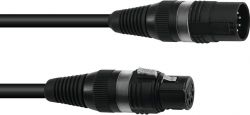 SOMMER CABLE DMX cable XLR 5pin 1.5m bk Hicon