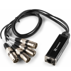 CX190 RJ45 to 4x XLR3M Cable Splitter 0.7m TILBUD NU