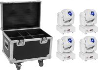 Eurolite Set 4x LED TMH-S60 Moving-Head-Spot wh + Case