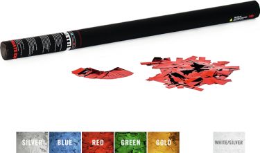 TCM FX Handheld Confetti Cannon 80cm, red metallic