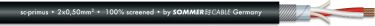 SOMMER CABLE Microphone cable 2x0.50 100m bk SC-Primus