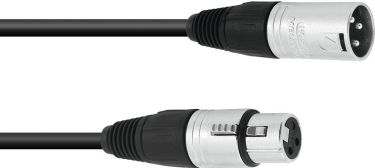 SOMMER CABLE XLR cable 3pin 6m bk Neutrik