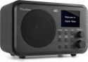 Hi-Fi & Surround, DAB Radio 'Luxus- og Transportabel Radio' DAB/DAB+/FM/Bluetooth modtager og højttaler, Sort