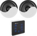 Powerline A50BSet In-Wall Audio Amplifier with 2 Ceiling Speakers