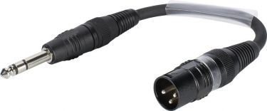 SOMMER CABLE Adaptercable XLR(M)/Jack stereo 0.15m bk