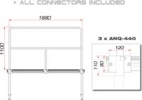 Guil TMQ-02/440 Stage Rail 188 cm (Aluminium Version)