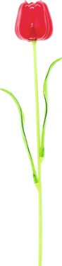Europalms Crystal tulip,artificial flower, red 61cm 12x