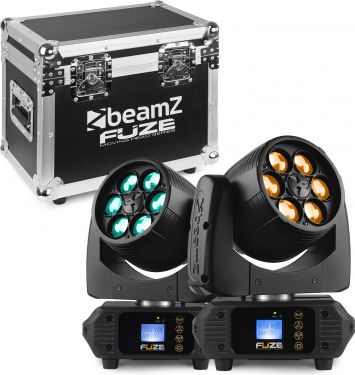 Fuze610Z LED Wash Moving Head with Zoom 2pcs in Flightcase