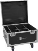 Roadinger Flightcase 4x AKKU IP PAR 7 QCL WDMX with charging function