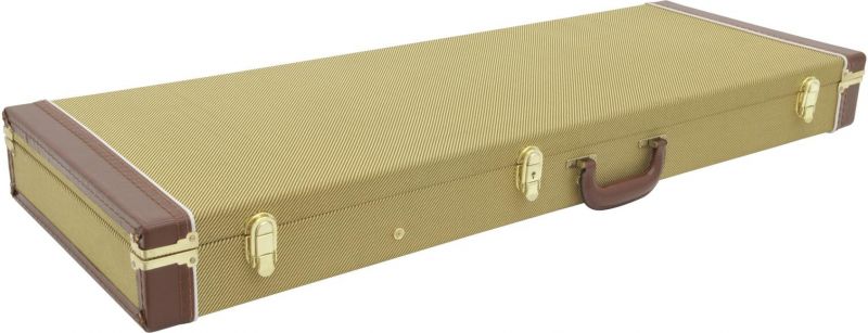 Dimavery Wooden Case for E-Guitars, tweed