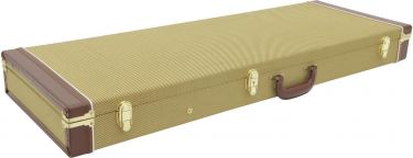 Dimavery Wooden Case for E-Guitars, tweed