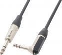 Cables & Plugs, CX78-3 6.3 Stereo Jack - 6.3 Stereo Right-Angle Jack