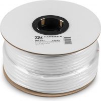RX10W 100V Speaker cable Round 2 x 1.5mm² white 50m