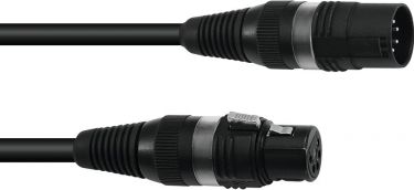 SOMMER CABLE DMX cable XLR 5pin 3m bk Hicon