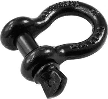 SAFETEX Shackle 16mm black with Screwbolt