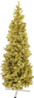 Europalms Fir tree FUTURA, gold metallic, 210cm