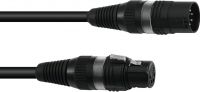 SOMMER CABLE DMX cable XLR 5pin 1.5m bk Hicon