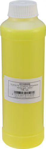 Eurolite UV-active Stamp Ink, transparent yellow, 250ml