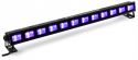 Diskolys & Lyseffekter, UV lys bar, BUV123 med 12 stk. kraftige UV LED / 61cm bred / solid monteringsfod for nem opsætning!