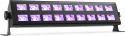Diskolys & Lyseffekter, UV lys bar, BUV293 med 18 stk. kraftige UV LED / 42cm bred / solid monteringsfod for nem opsætning!