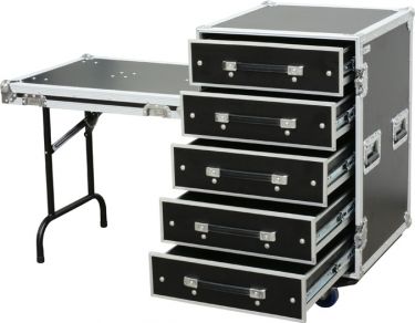 PD-FA6 5 Drawer 3U Engineer Case + Table