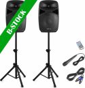 Sound Systems, VPS152A Plug & Play 1000W Speaker Set with Stands "B-STOCK"