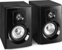 Small speaker set - active, Aktivt Højttalersæt 4" bas / Class-D Digital Forstærker / Bluetooth + USB / SHF404B, Sort