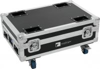 Roadinger Flightcase 4x AKKU BAR-6 Glow QCL Flex QuickDMX with charging function