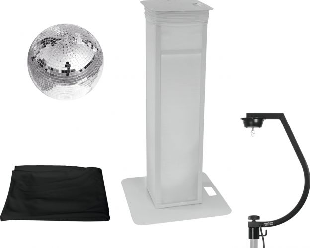 Eurolite Set Mirror ball 30cm with Stage Stand variable + Cover black