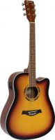 Dimavery DR-520 Western Guitar Dreadnought, sunburst