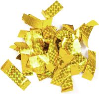 TCM FX Metallic Confetti rectangular 55x18mm, gold, laser effect, 1kg