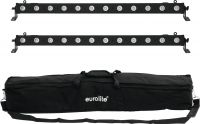 Eurolite Set 2x LED BAR-12 QCL RGBA + Soft Bag