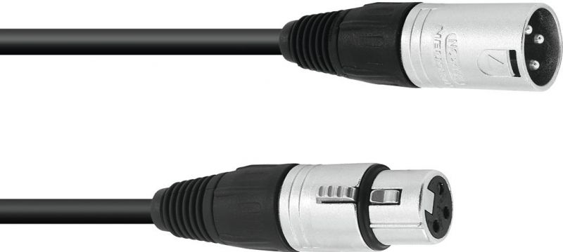 SOMMER CABLE XLR cable 3pin 0.5m bk Neutrik