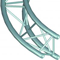 Alutruss TRILOCK E-GL33 Circlepart 4m out 90° <