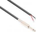 Cables & Plugs, CX410-6 Speaker Cable 6.3mm Mono Jack - Open End 6.0m
