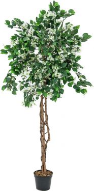 Europalms Bougainvillea, artificial plant, white, 150cm