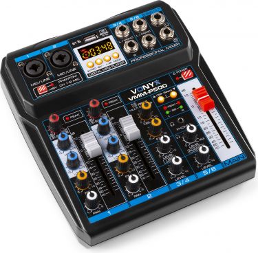 VMM-P500 4-Channel Music Mixer with DSP/USB and MP3/BT