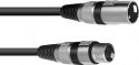 Kabler og stik, Omnitronic XLR cable 3pin 25m bk