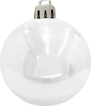 Europalms Deco Ball 7cm, white 6x