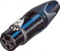 XLR 3P Female NEUTRIK NC3FXX Black