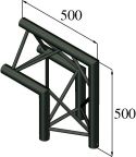 Alutruss, Alutruss TRILOCK S-PAC 24 2-Way Corner 90°/\\ black