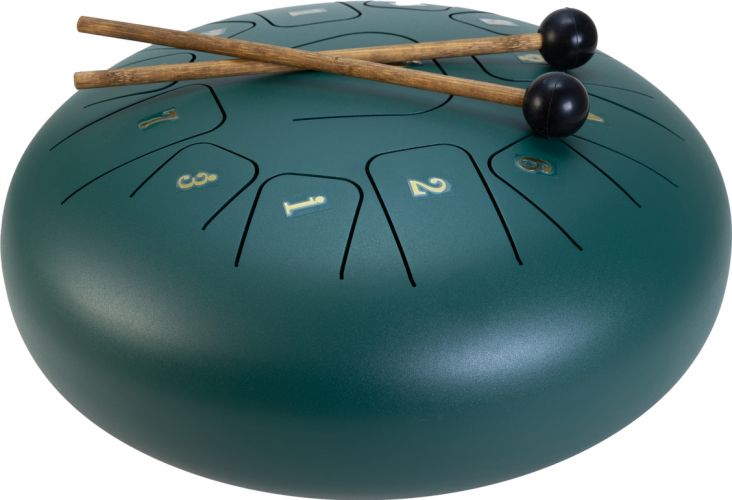 Dimavery TD-12 Steel Tongue Drum, green