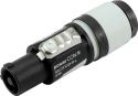 Sortiment, NEUTRIK PowerCon Cable Plug gy/bk NAC3FXXB-W-L