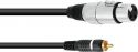 Omnitronic Adaptercable RCA/XLR(F) 2m bk