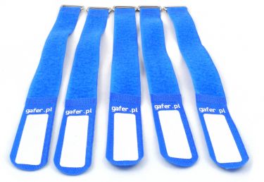 GAFER.PL Tie Straps 25x400mm 5 pieces blue